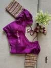 Ruhi Designer Vichitra Silk Puff Blouses Exporters In India
